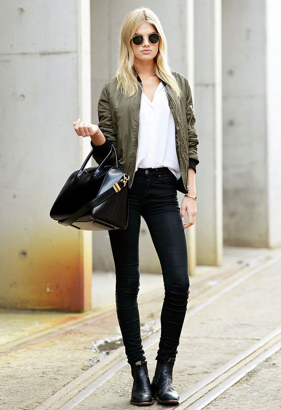 how to wear a bomber jacket for women