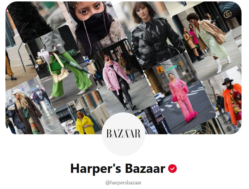 harper's bazaar pinterest