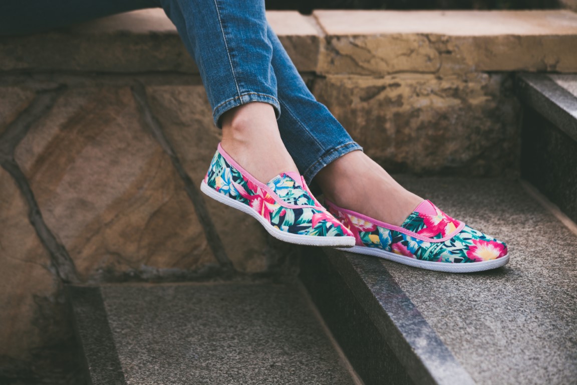 Colorful and trendy espadrilles