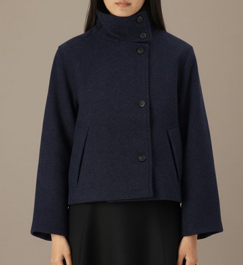 funnel neck coat